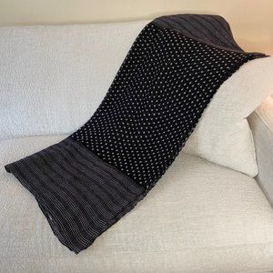 Rudsak Large Black and White Polka Dot Scarf